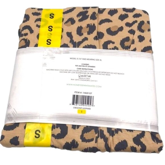Honeydew Super Soft Jersey 3PC “Crescent Leopard” Pajama Set Size S - Picture 4 of 4